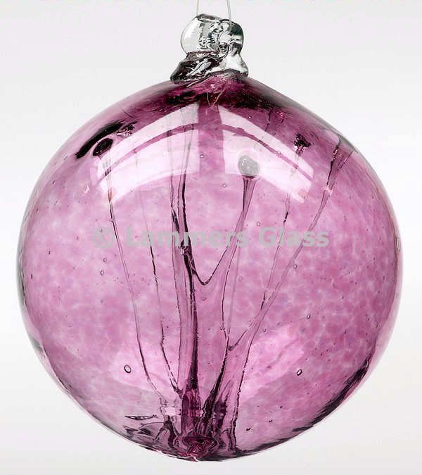 Cranberry Blown Glass Witch Ball