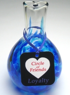 Blown Glass Friendship Vase Loyalty