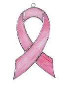 Stained Glass Pink Ribbon