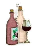 Wine Bottles & Glass