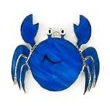 Stained Glass Blue Crab Suncatcher or Nightlight Stained Glass Blue Crab Suncatcher or Nightlight