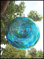 Blown Glass Spiral Disk