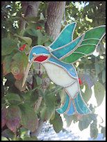 Stained Glass Hummingbird